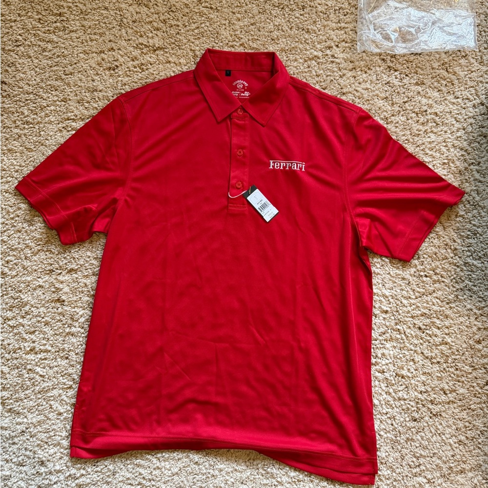Red Ferrari Polo shirt